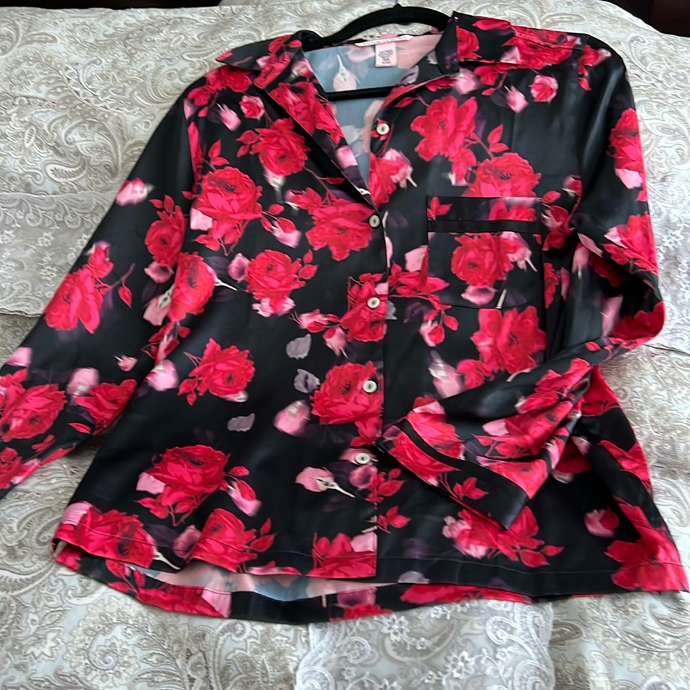 Women’s Soft Satin Pajama top by “ Victoria’s Secret”